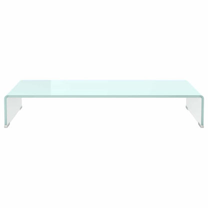 vidaXL TV Stand/Monitor Riser Glass Green 80x30x13 cm