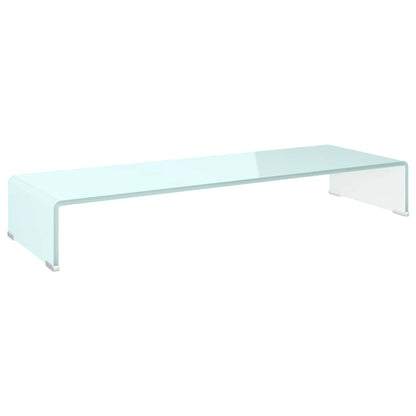 vidaXL TV Stand/Monitor Riser Glass Green 90x30x13 cm
