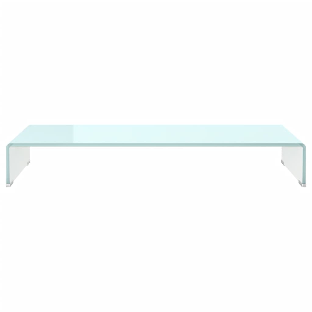 vidaXL TV Stand/Monitor Riser Glass Green 90x30x13 cm