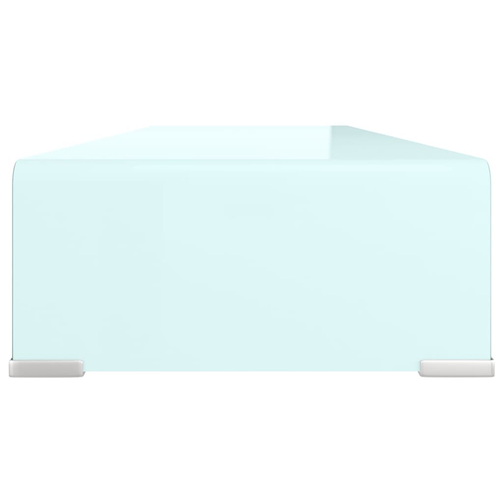 vidaXL TV Stand/Monitor Riser Glass Green 90x30x13 cm