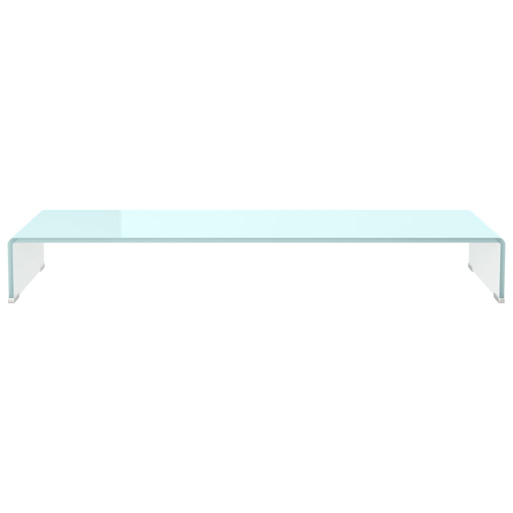 vidaXL TV Stand/Monitor Riser Glass Green 100x30x13 cm