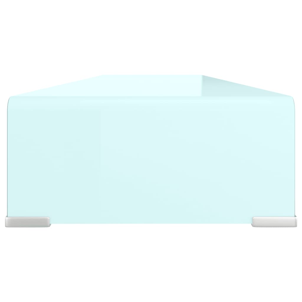 vidaXL TV Stand/Monitor Riser Glass Green 120x30x13 cm