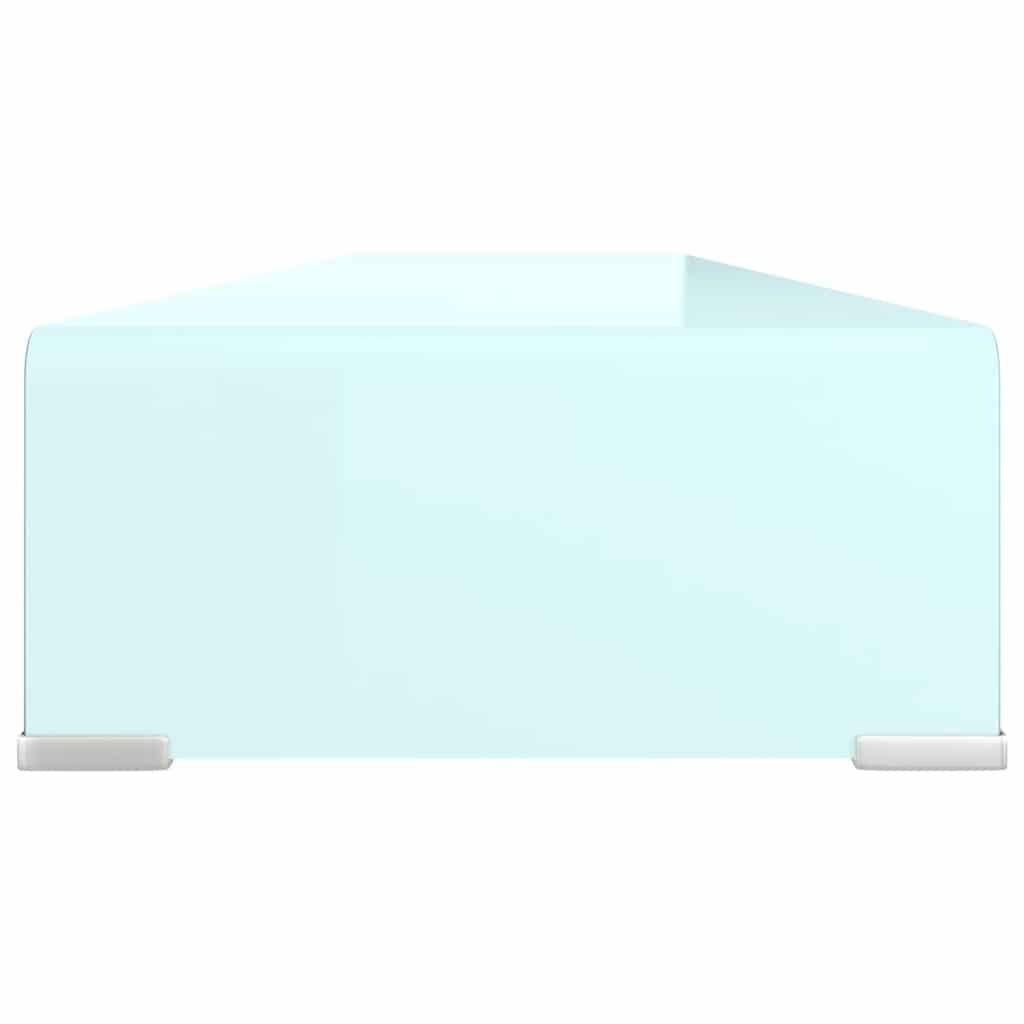 vidaXL TV Stand/Monitor Riser Glass Green 120x30x13 cm