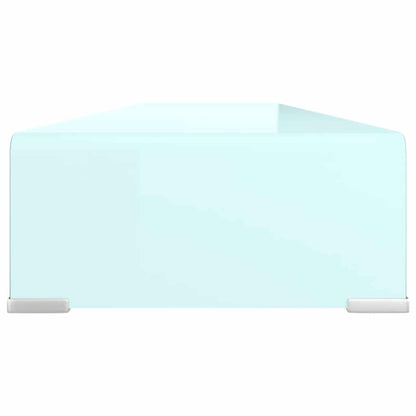 vidaXL TV Stand/Monitor Riser Glass Green 120x30x13 cm