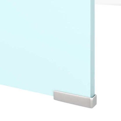 vidaXL TV Stand/Monitor Riser Glass Green 120x30x13 cm
