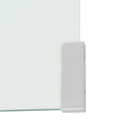 vidaXL Coffee Table Tempered Glass 49.5x50x45 cm Clear