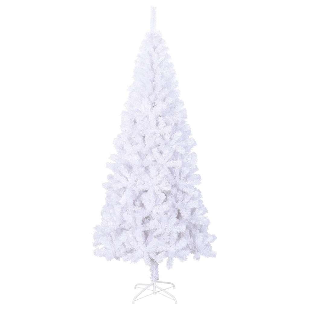 vidaXL Artificial Christmas Tree | White | PVC, Steel | 240 cm