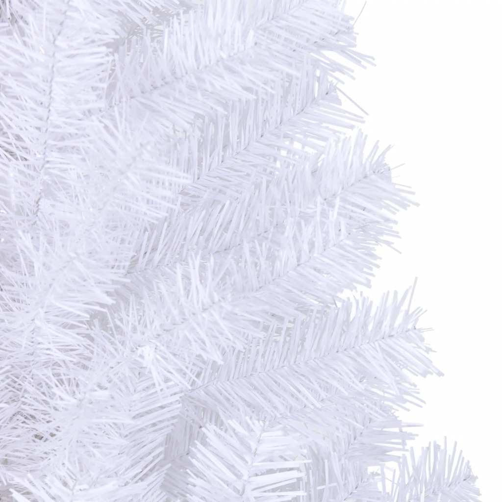 vidaXL Artificial Christmas Tree | White | PVC, Steel | 240 cm