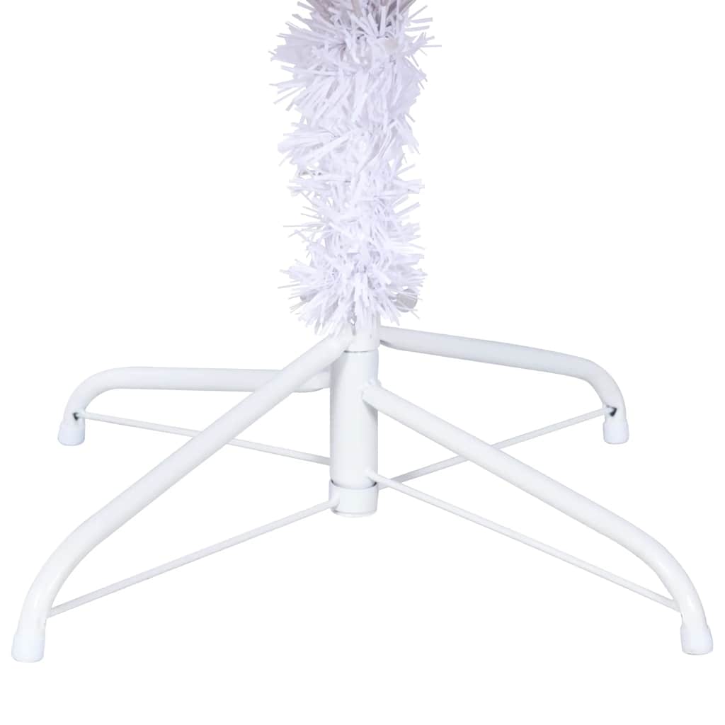 vidaXL Artificial Christmas Tree | White | PVC, Steel | 240 cm