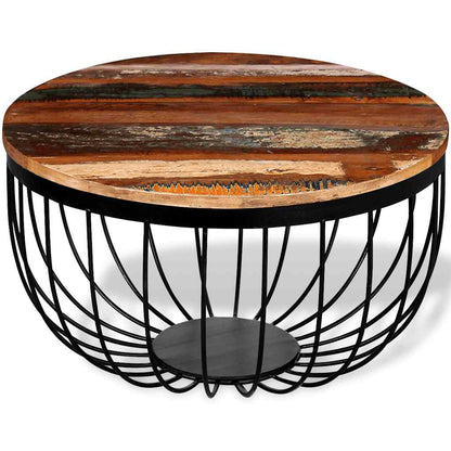 244230 vidaXL Coffee Table Solid Reclaimed Wood