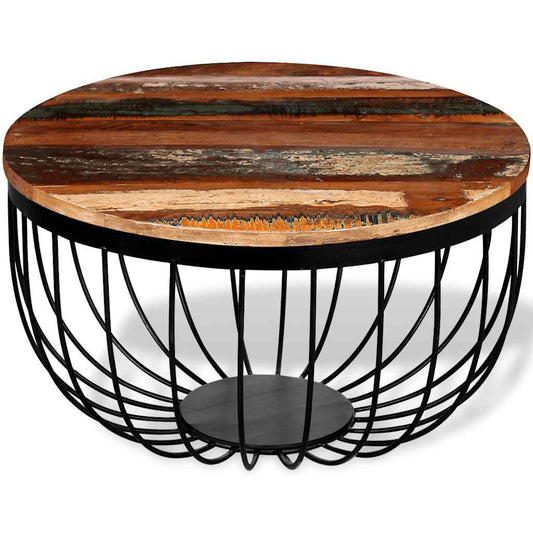 244230 vidaXL Coffee Table Solid Reclaimed Wood