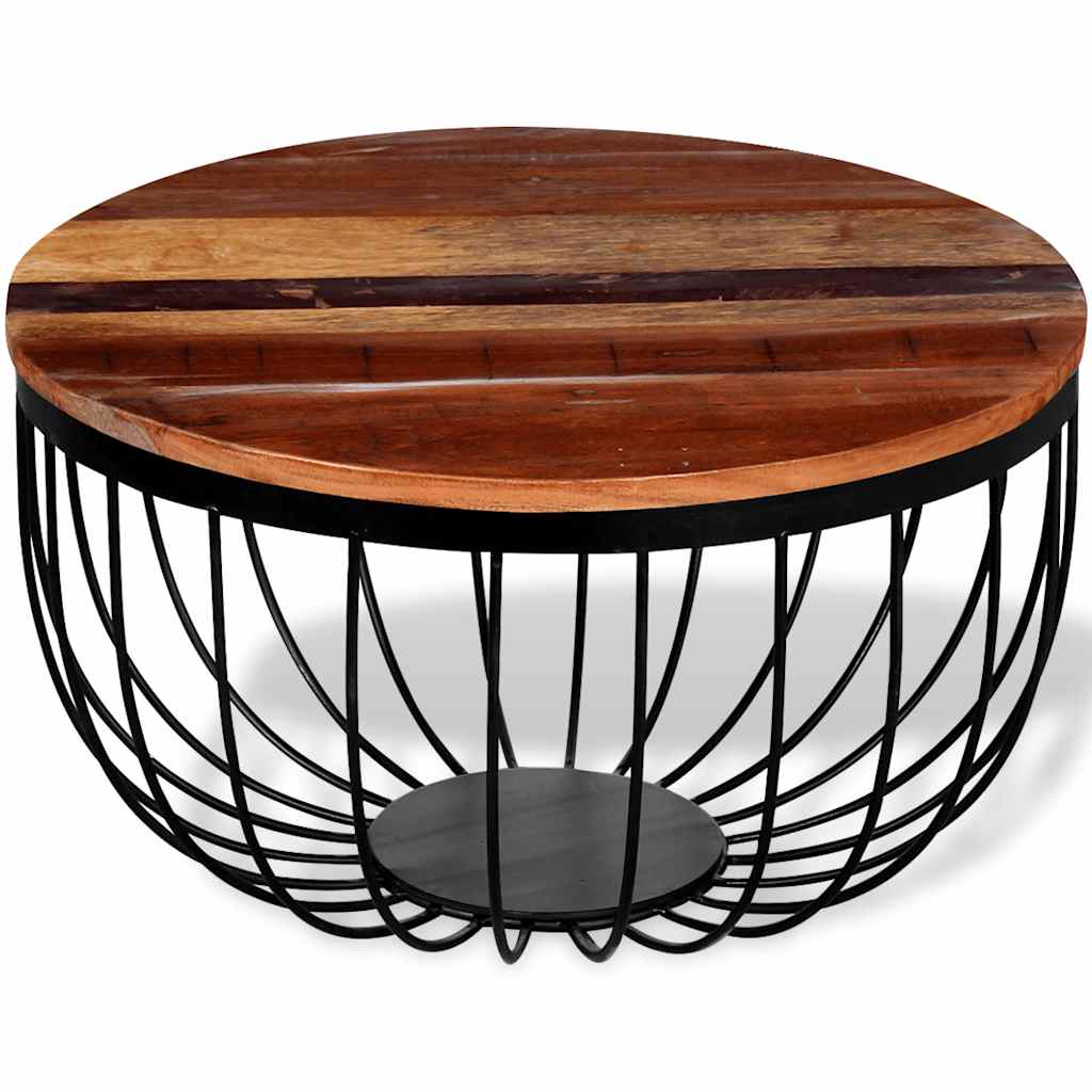 244230 vidaXL Coffee Table Solid Reclaimed Wood