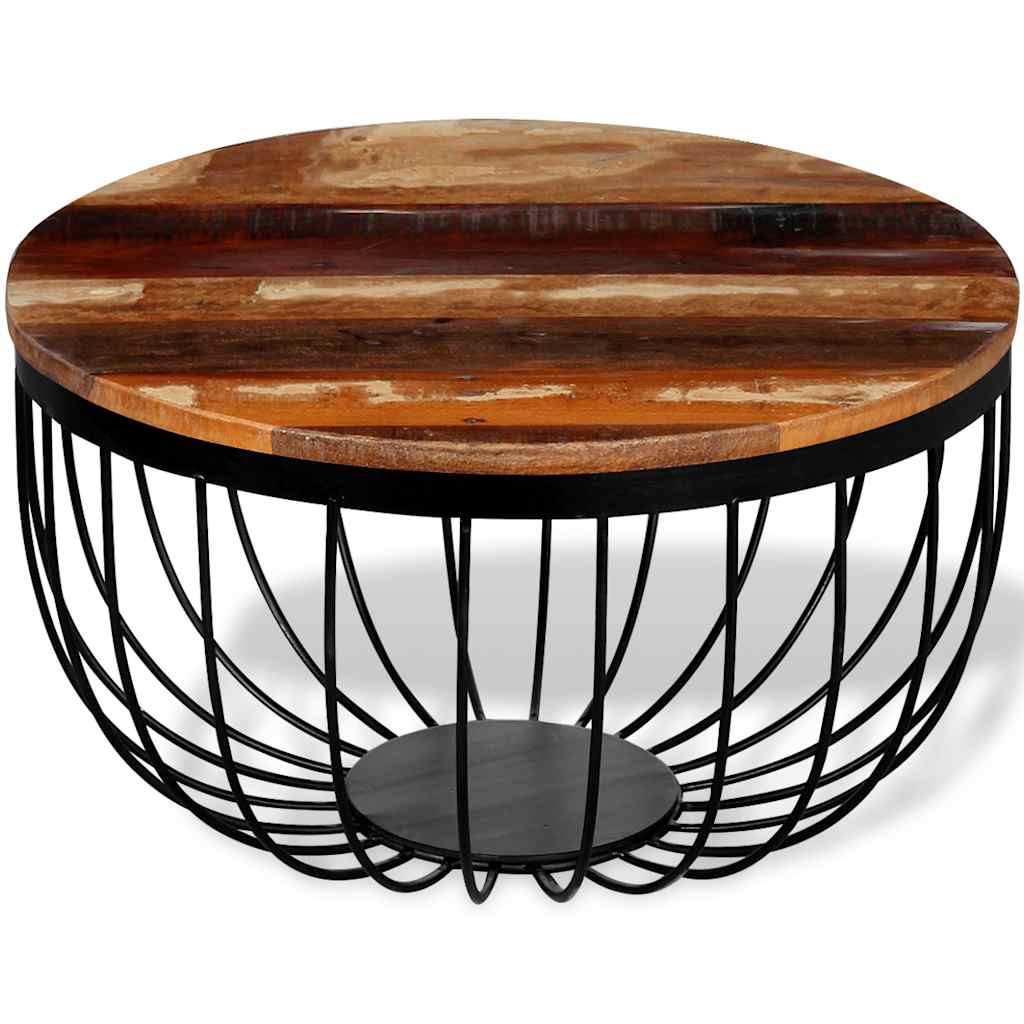 244230 vidaXL Coffee Table Solid Reclaimed Wood