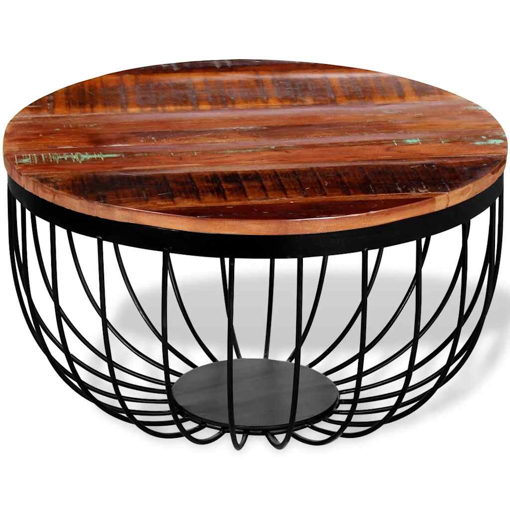 244230 vidaXL Coffee Table Solid Reclaimed Wood
