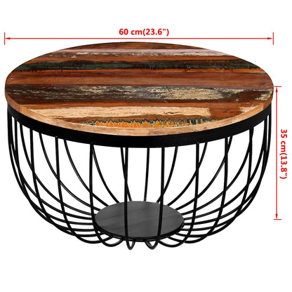 244230 vidaXL Coffee Table Solid Reclaimed Wood