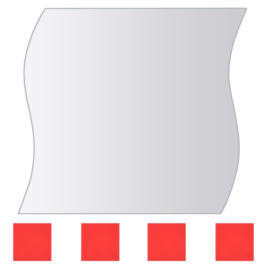 vidaXL Wall Mirror | Set of 8 | Transparent | Glass