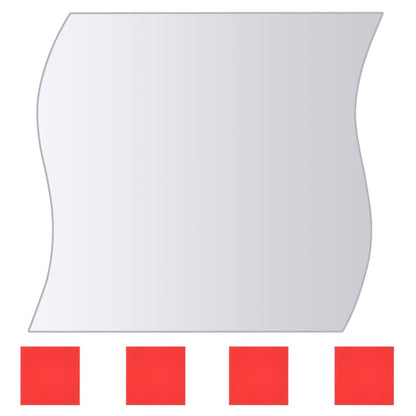 vidaXL Wall Mirror | Set of 8 | Transparent | Glass