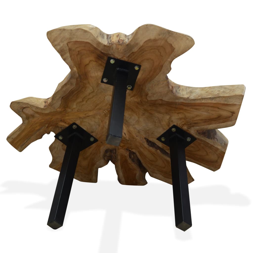 vidaXL Coffee Table Genuine Teak 80x70x38 cm