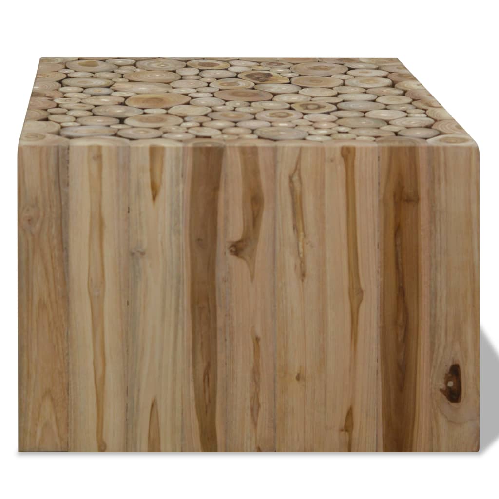 vidaXL Coffee Table Genuine Teak 50x50x35 cm