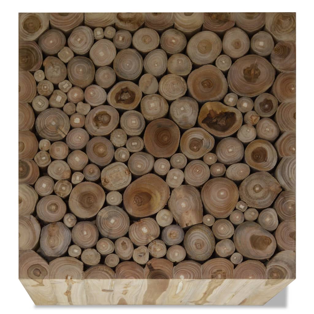 vidaXL Coffee Table Genuine Teak 50x50x35 cm