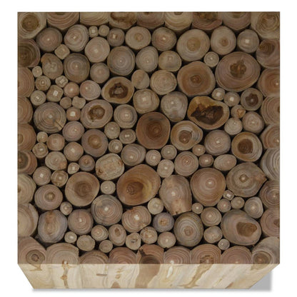 vidaXL Coffee Table Genuine Teak 50x50x35 cm