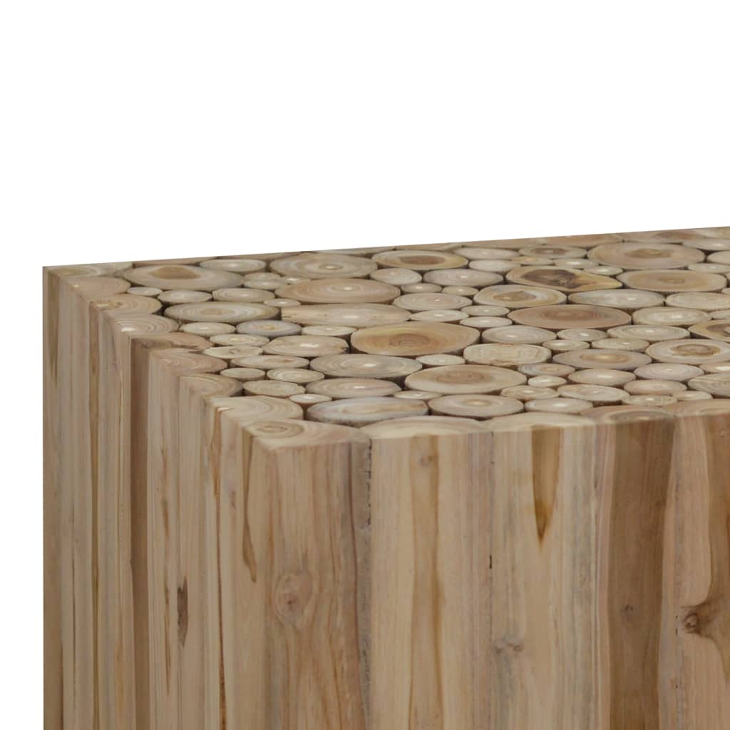 vidaXL Coffee Table Genuine Teak 50x50x35 cm