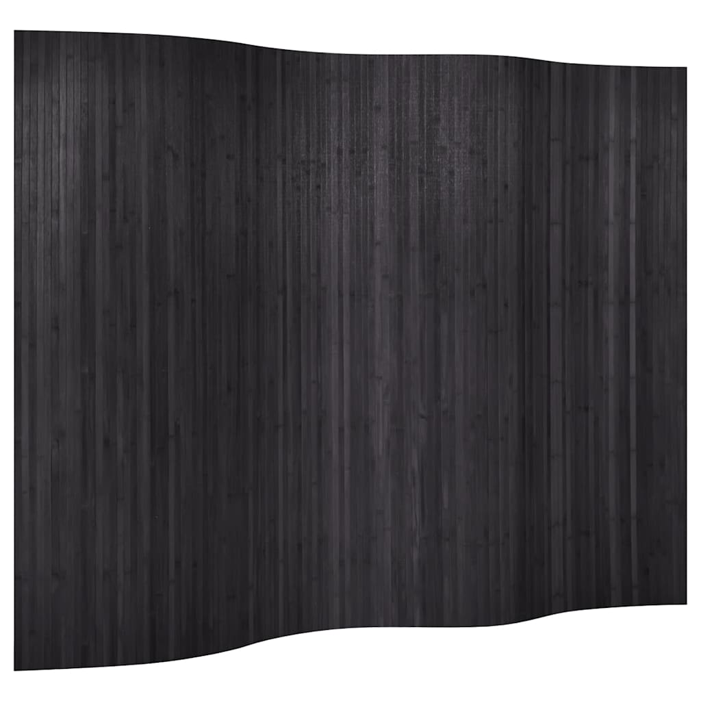 vidaXL Room Divider Bamboo Grey Width 250 cm Height 165 cm