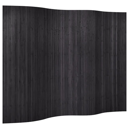 vidaXL Room Divider Bamboo Grey Width 250 cm Height 165 cm