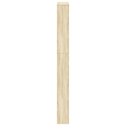 vidaXL Shoe Cabinet 5-Layer Mirror Oak 63x17x169.5 cm