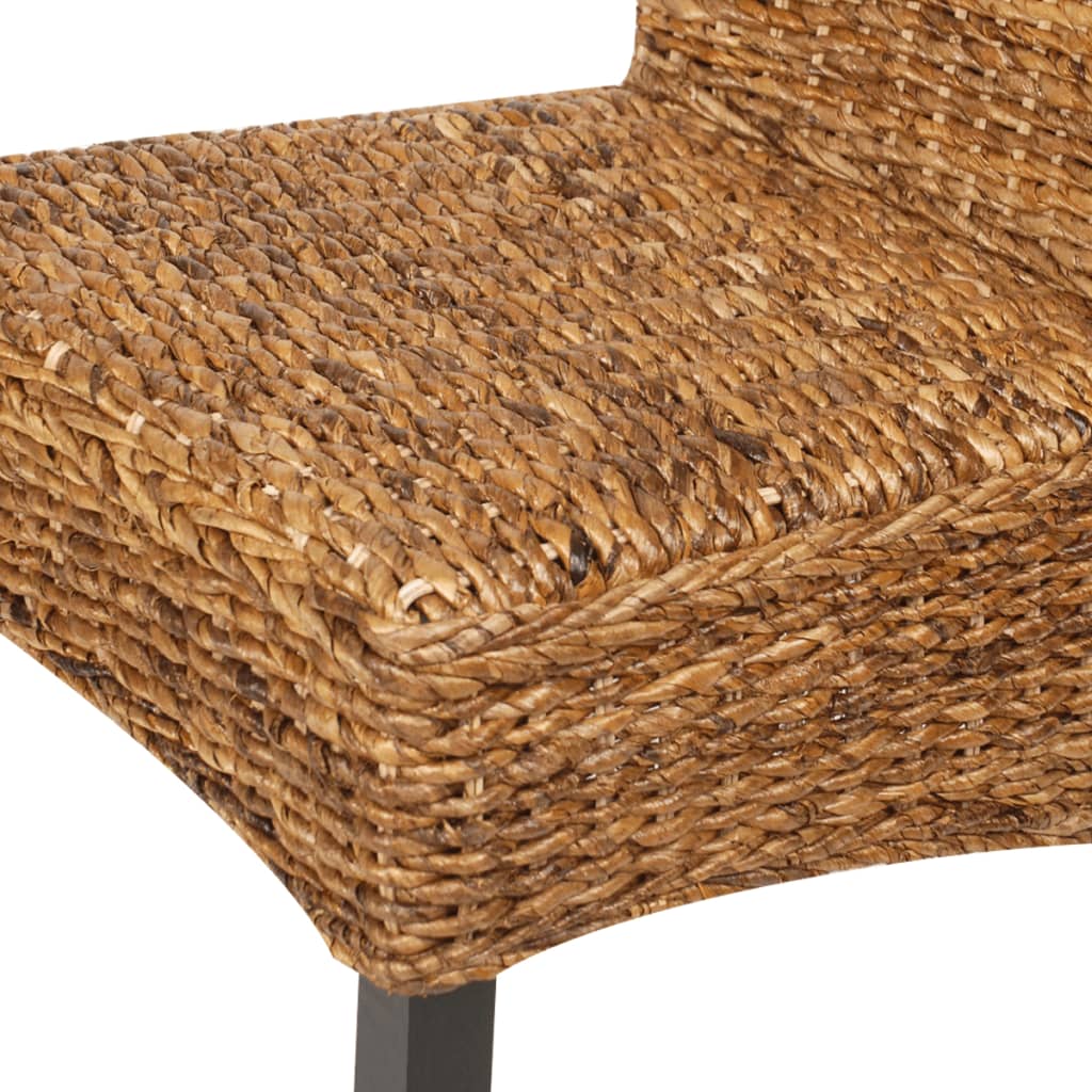 vidaXL Dining Chairs 4 pcs Abaca and Solid Mango Wood