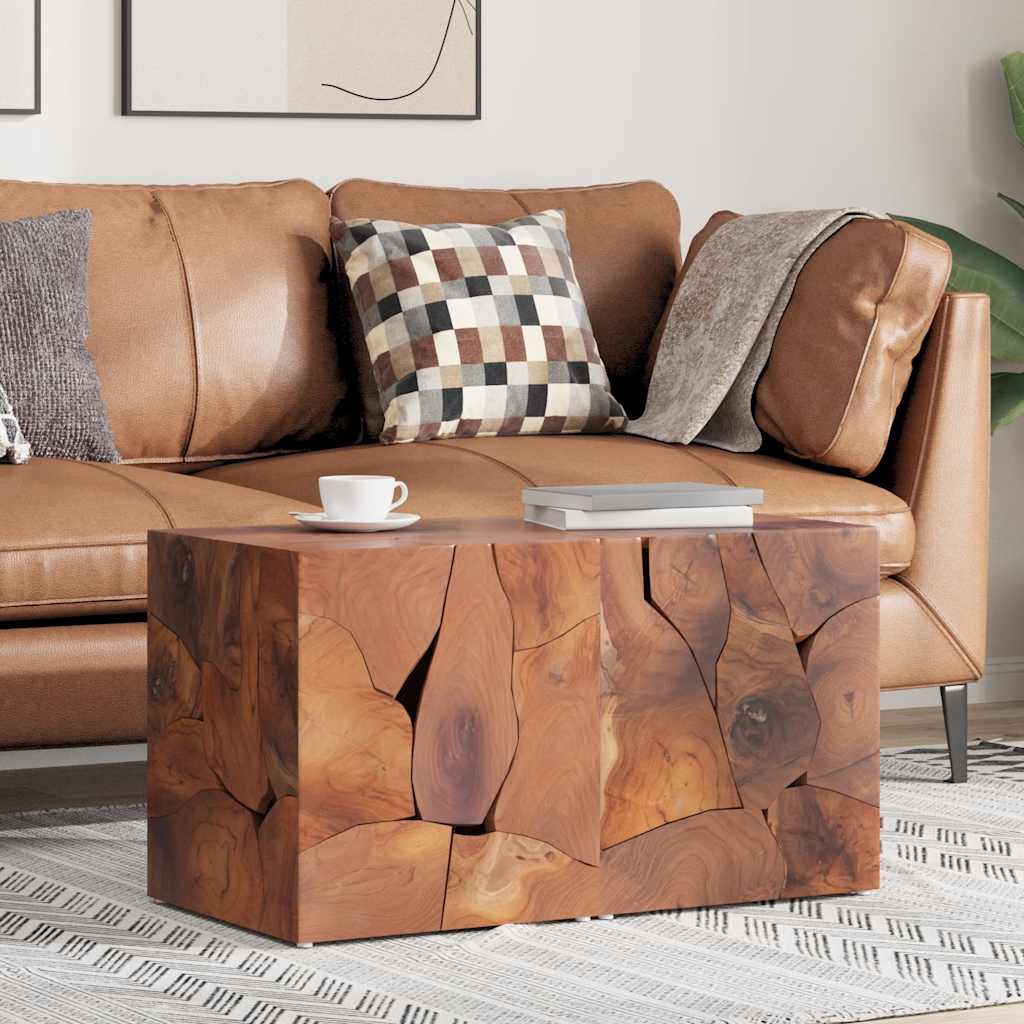 vidaXL Stools 2 pcs Brown 40x40x45 cm Solid Teak Wood