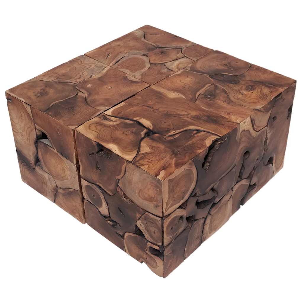 vidaXL Stools 4 pcs Brown 40x40x45 cm Solid Teak Wood