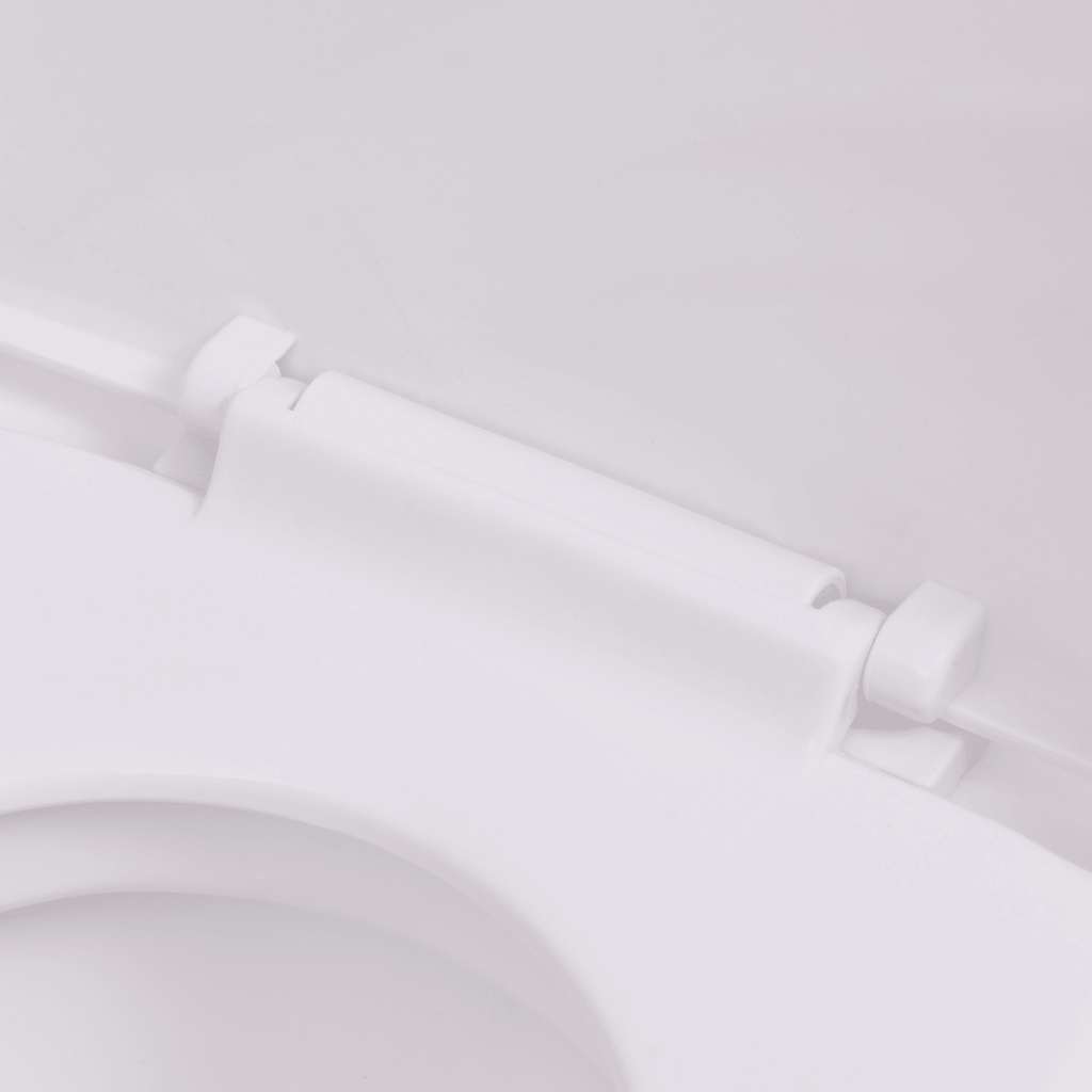 vidaXL Wall Hung Toilet with Concealed Cistern Ceramic White
