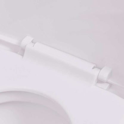 vidaXL Wall Hung Toilet with Concealed Cistern Ceramic White