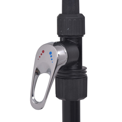 vidaXL Solar Shower 20 L Aluminium HDPE