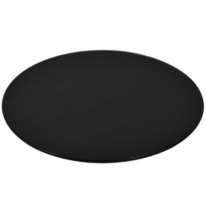 vidaXL Table Top | Black | Tempered Glass | 300 mm diameter | Scratch-resistant