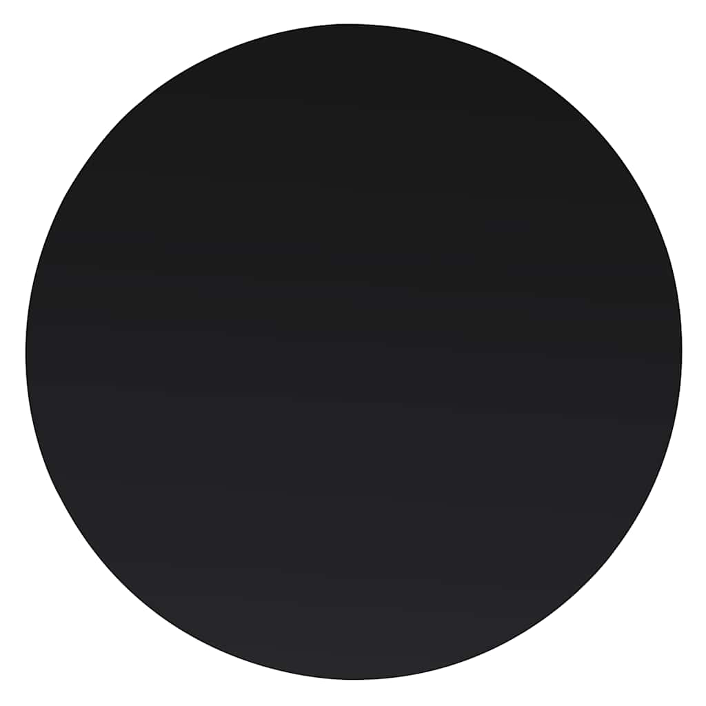 vidaXL Table Top | Black | Tempered glass | 900 mm | Durable | Table Top | Round