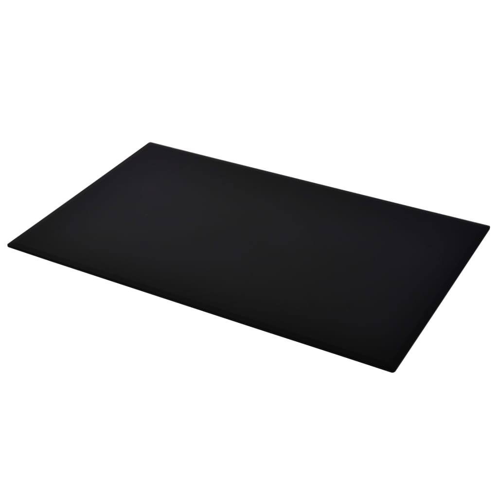 vidaXL Table Top | Black | Tempered Glass | Large | Durable | Table Top