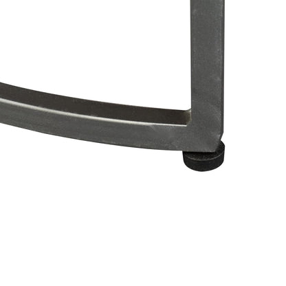 vidaXL Side Table | Brown | Solid mango wood top, wrought iron legs