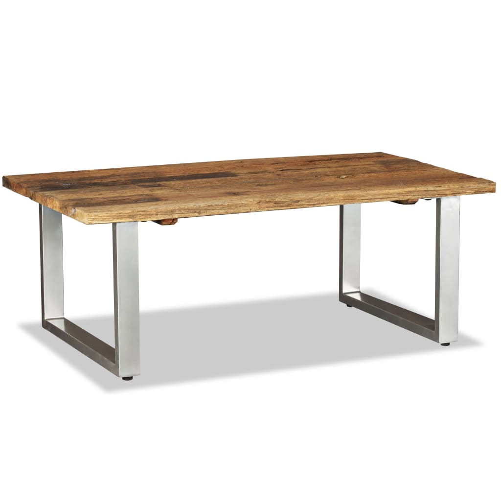 244586 vidaXL Coffee Table Solid Reclaimed Wood 100x60x38 cm
