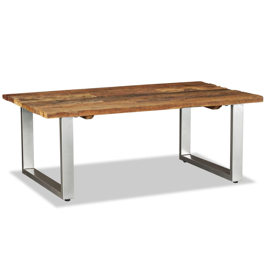 244586 vidaXL Coffee Table Solid Reclaimed Wood 100x60x38 cm