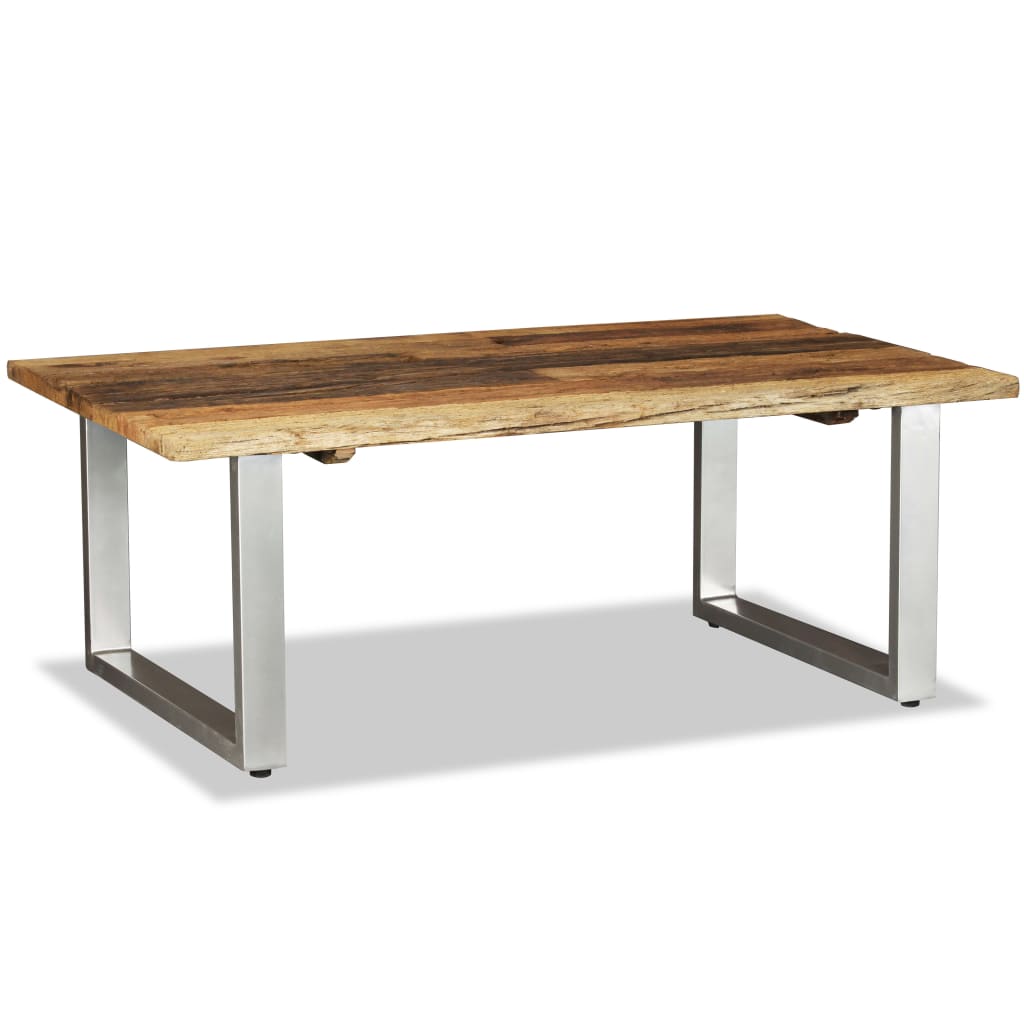 244586 vidaXL Coffee Table Solid Reclaimed Wood 100x60x38 cm