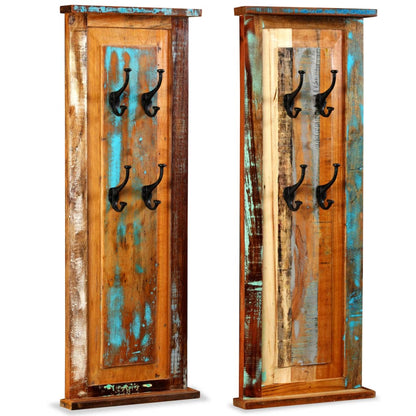 244588 vidaXL Coat Racks 2 pcs Solid Reclaimed Wood 38x100 cm