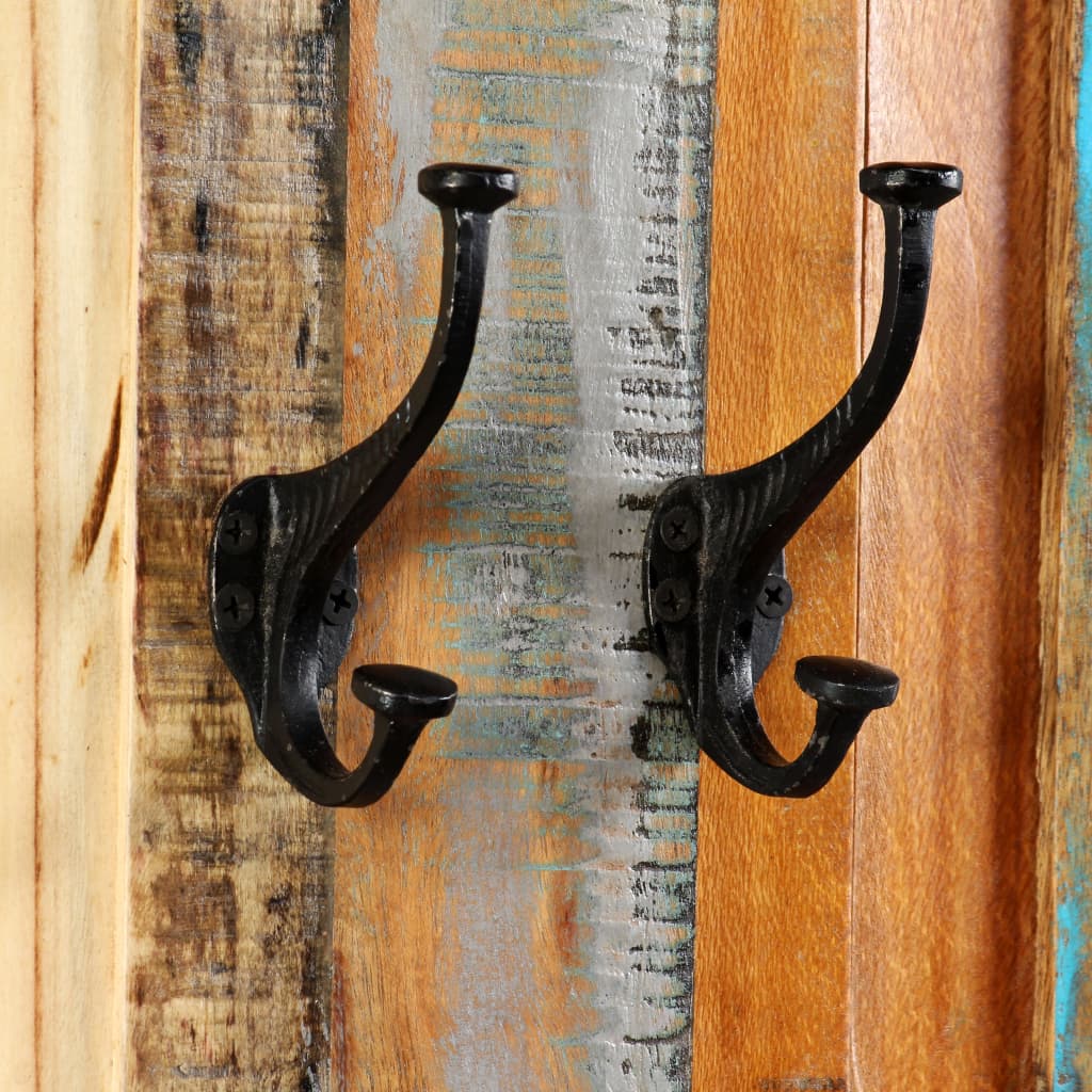 244588 vidaXL Coat Racks 2 pcs Solid Reclaimed Wood 38x100 cm