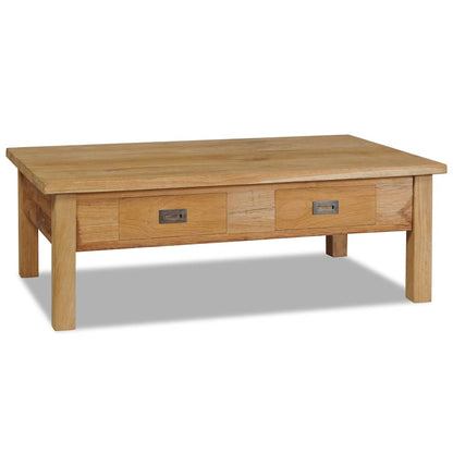 244483 vidaXL Coffee Table Solid Teak 100x60x35 cm