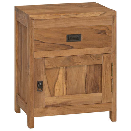 vidaXL Bedside Cabinet Solid Teak 40x30x50 cm