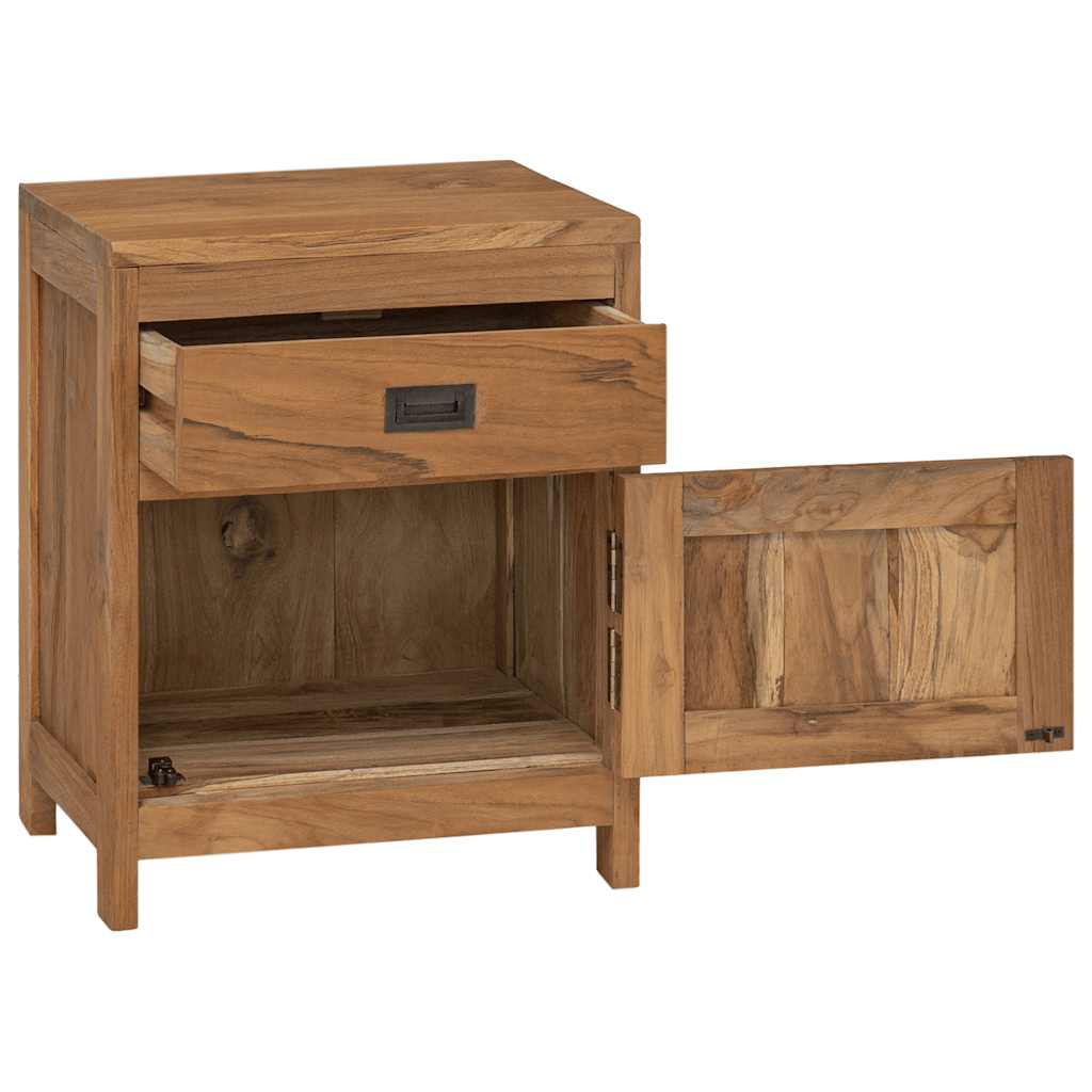 vidaXL Bedside Cabinet Solid Teak 40x30x50 cm