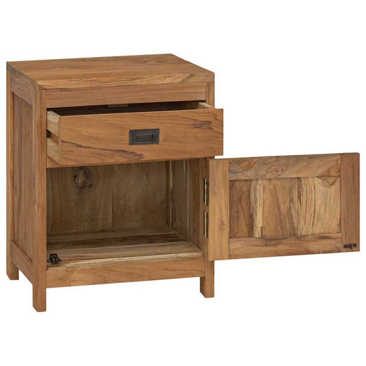 244484 vidaXL Bedside Cabinet Solid Teak 40x30x50 cm