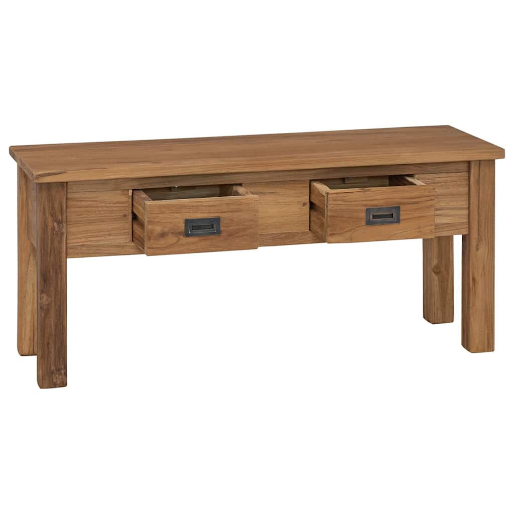vidaXL Hall Bench Solid Teak 90x30x40 cm