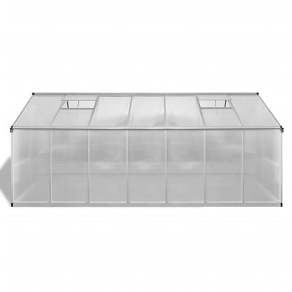vidaXL Greenhouse | Transparent | Aluminium | Large | UV-resistant materials